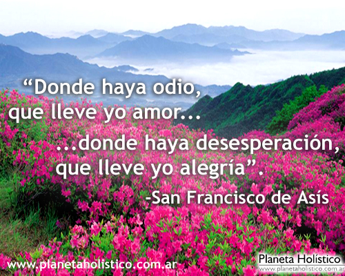 Frase de San Francisco de Asís