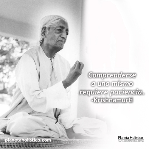 Frase de Krishnamurti