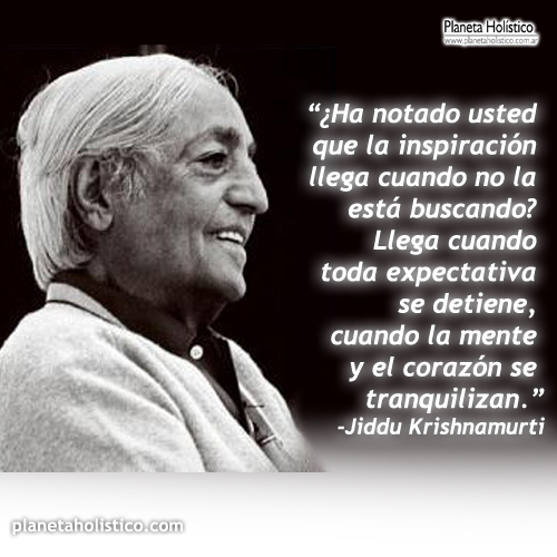 Frase de Krishnamurti